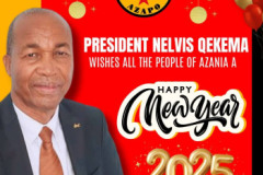 President Nelvis Qekema wishes all People of Azania a Happy New Year - 2025.jpg